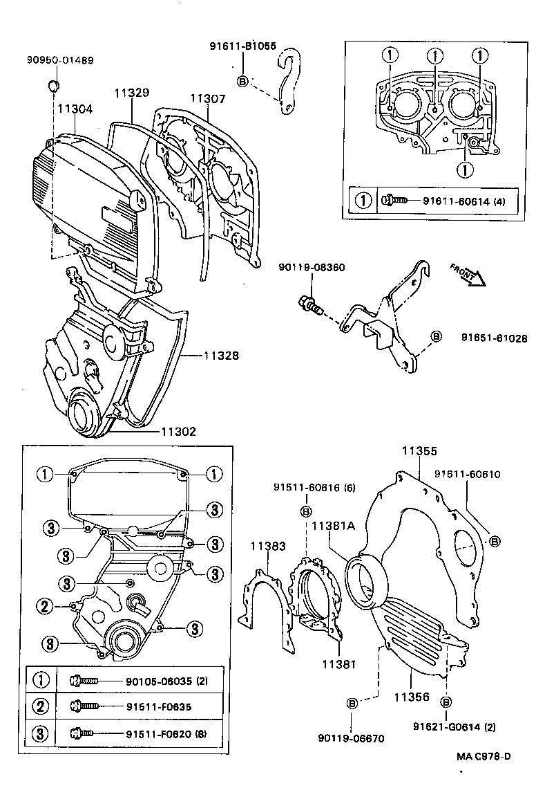  CELICA |  TIMING GEAR COVER REAR END PLATE