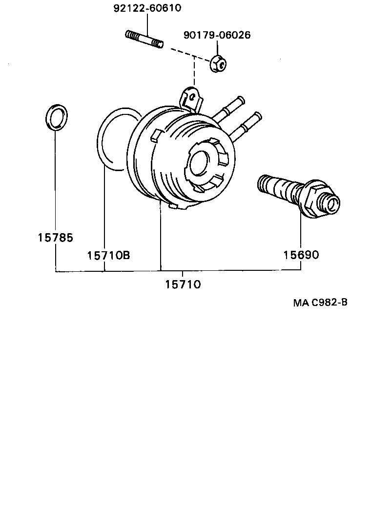  CORONA EXIV |  ENGINE OIL COOLER