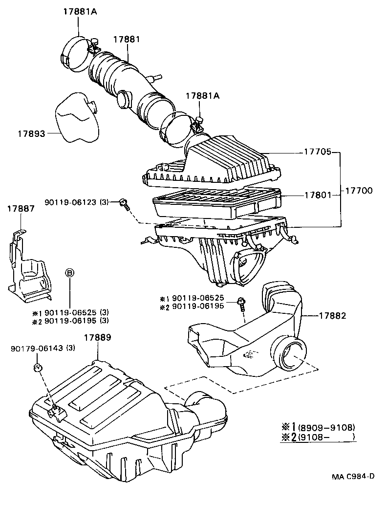  CORONA EXIV |  AIR CLEANER