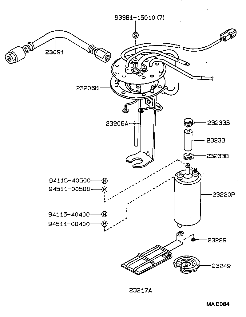  CARINA FF |  FUEL INJECTION SYSTEM