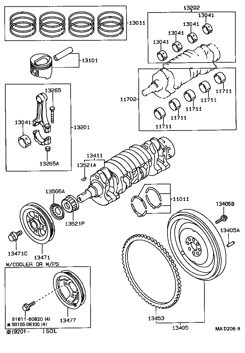  STARLET |  CRANKSHAFT PISTON