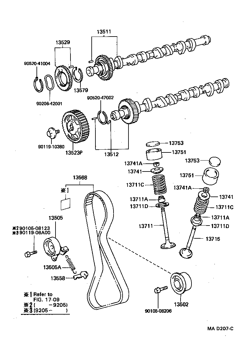  CORSA TERCEL |  CAMSHAFT VALVE