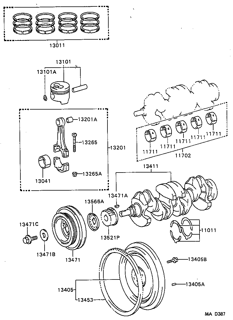  STARLET |  CRANKSHAFT PISTON