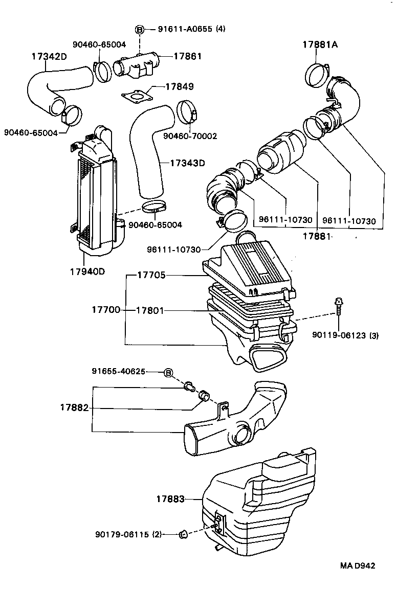  CAMRY VISTA |  AIR CLEANER