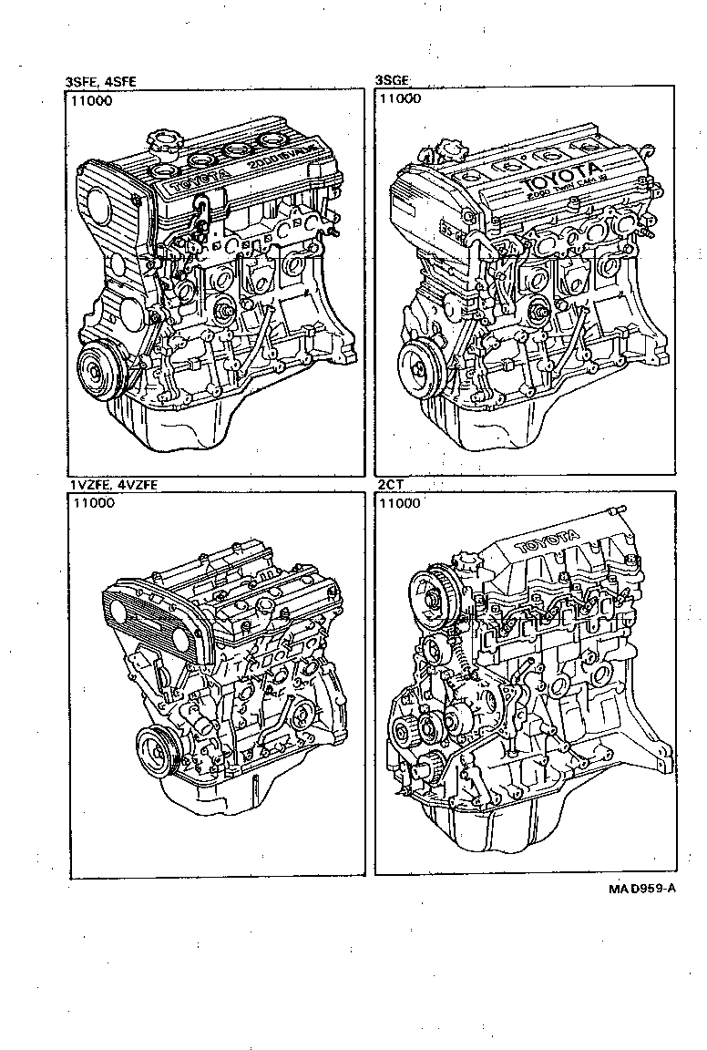  CAMRY VISTA |  PARTIAL ENGINE ASSEMBLY