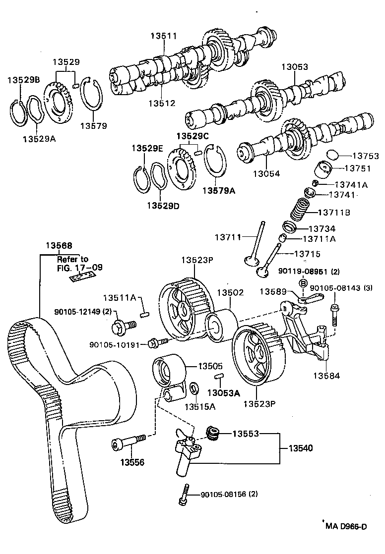  CAMRY VISTA |  CAMSHAFT VALVE