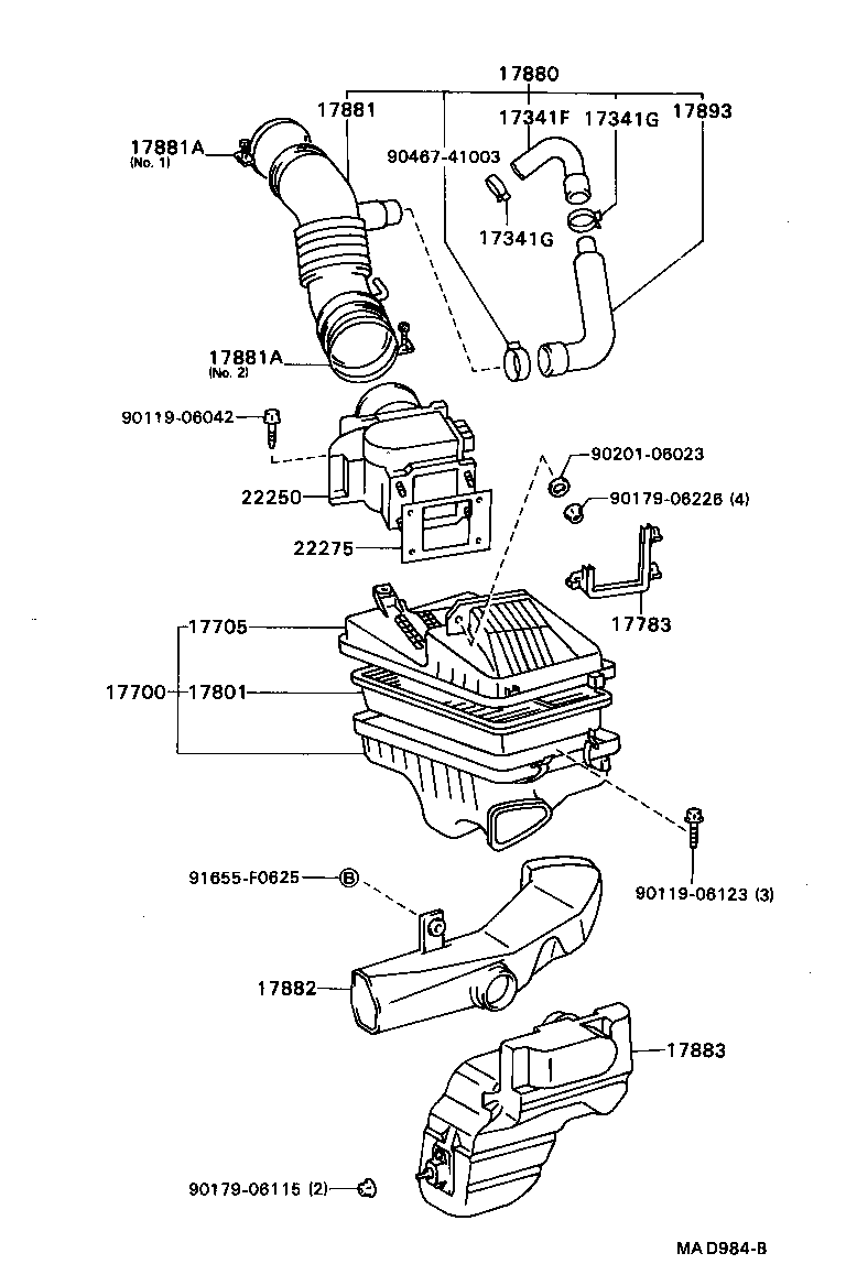  CAMRY VISTA |  AIR CLEANER