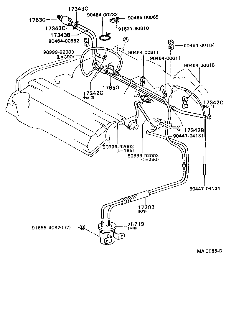 CAMRY VISTA |  VACUUM PIPING
