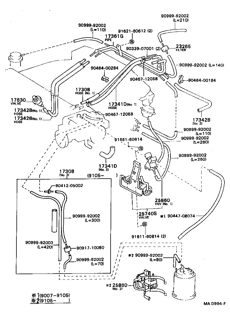  CAMRY VISTA |  VACUUM PIPING