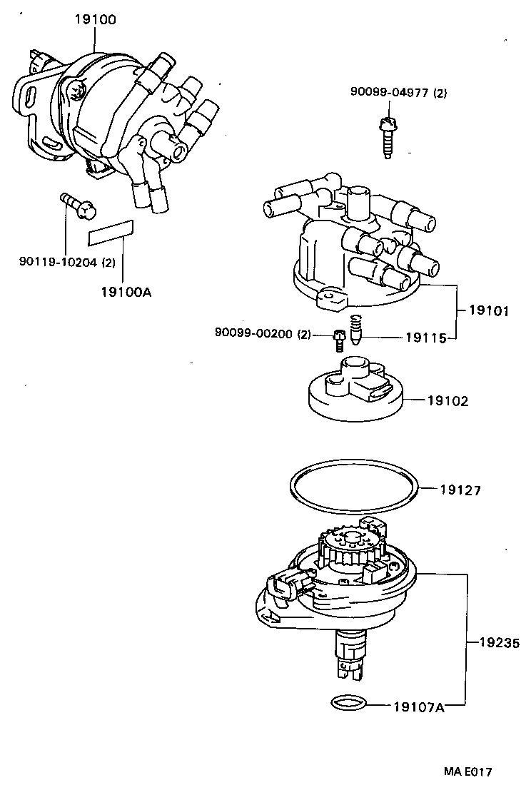  CAMRY VISTA |  DISTRIBUTOR