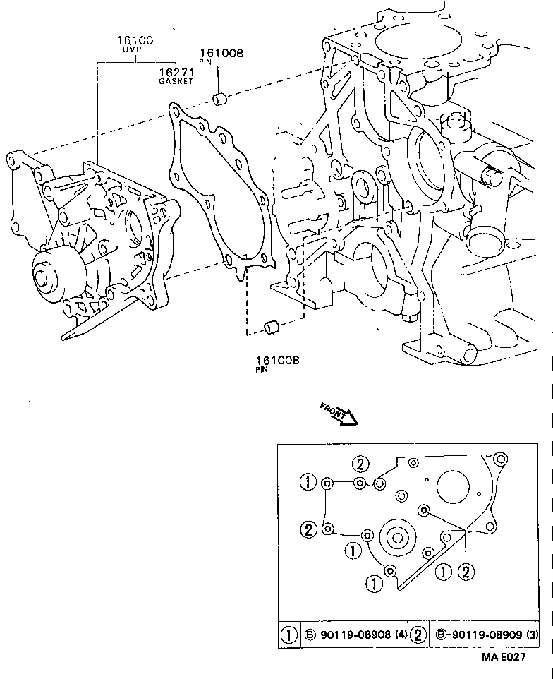  CAMRY VISTA |  WATER PUMP
