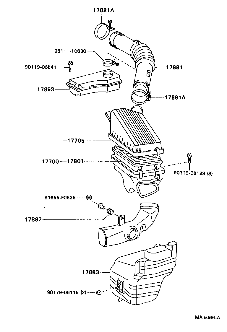  CAMRY VISTA |  AIR CLEANER