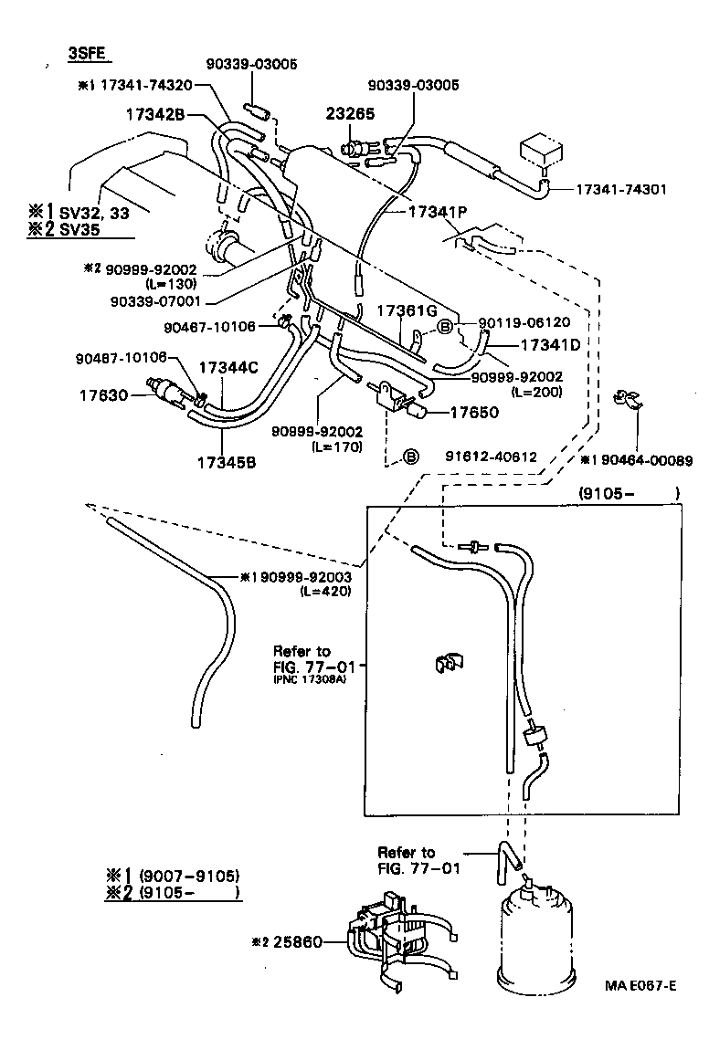  CAMRY VISTA |  VACUUM PIPING