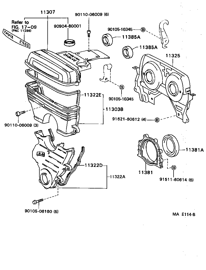  CROWN |  TIMING GEAR COVER REAR END PLATE