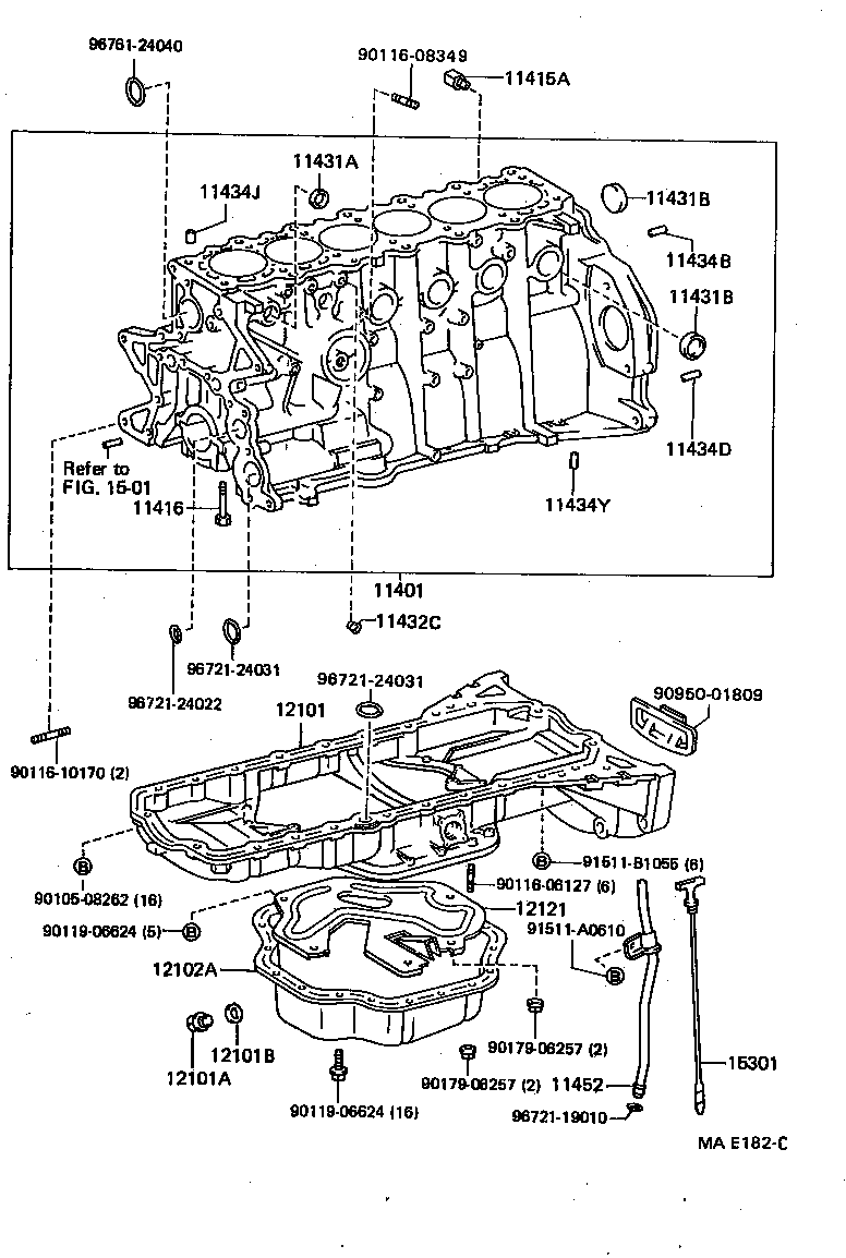  CROWN |  CYLINDER BLOCK