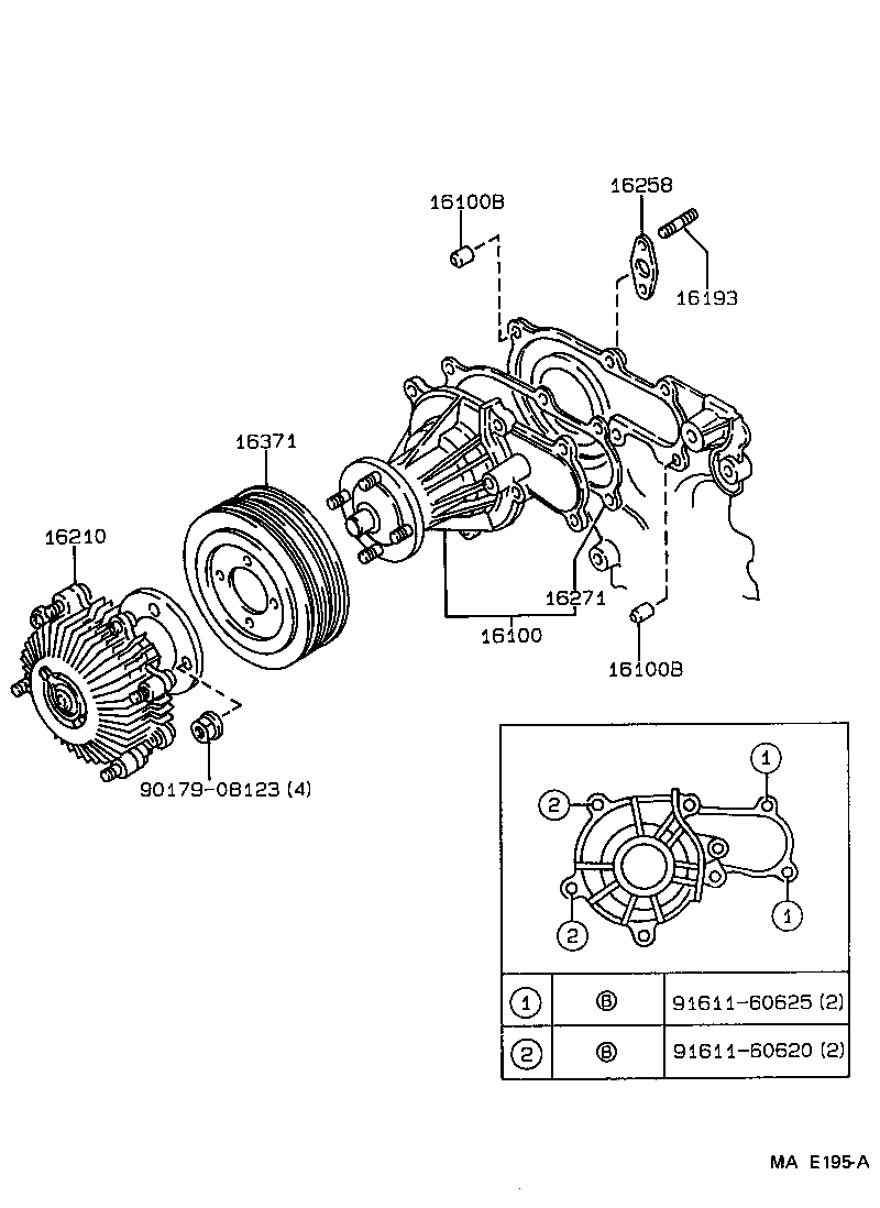  CROWN |  WATER PUMP