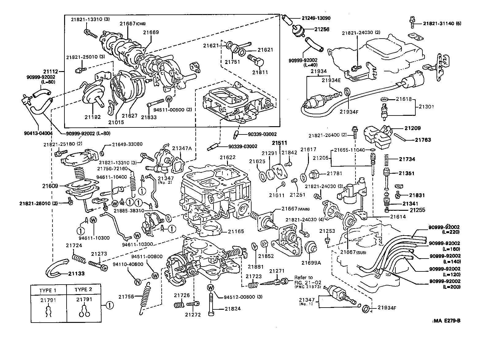  DYNA TOYOACE |  CARBURETOR