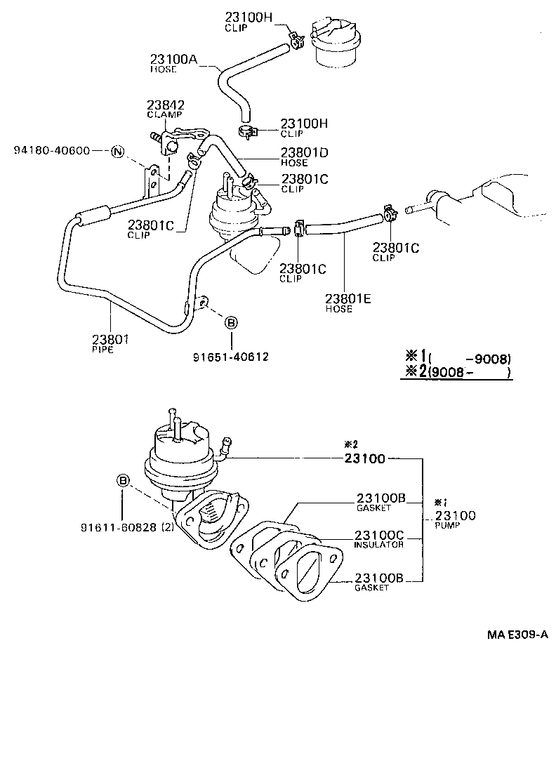  DYNA TOYOACE |  FUEL PUMP PIPE