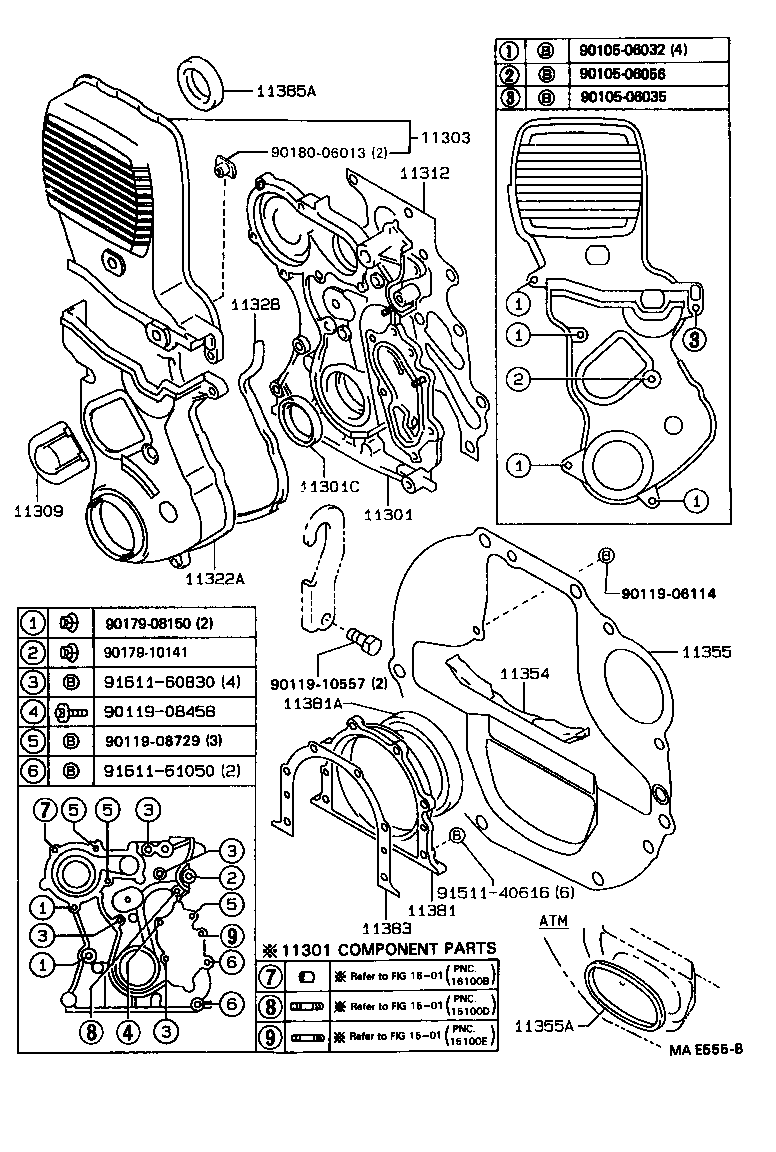  CHASER |  TIMING GEAR COVER REAR END PLATE