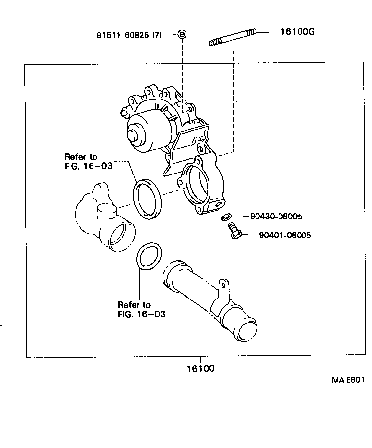  CAMRY VISTA |  WATER PUMP