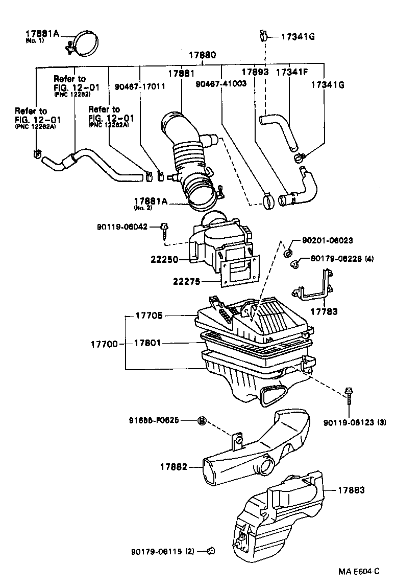  CAMRY VISTA |  AIR CLEANER