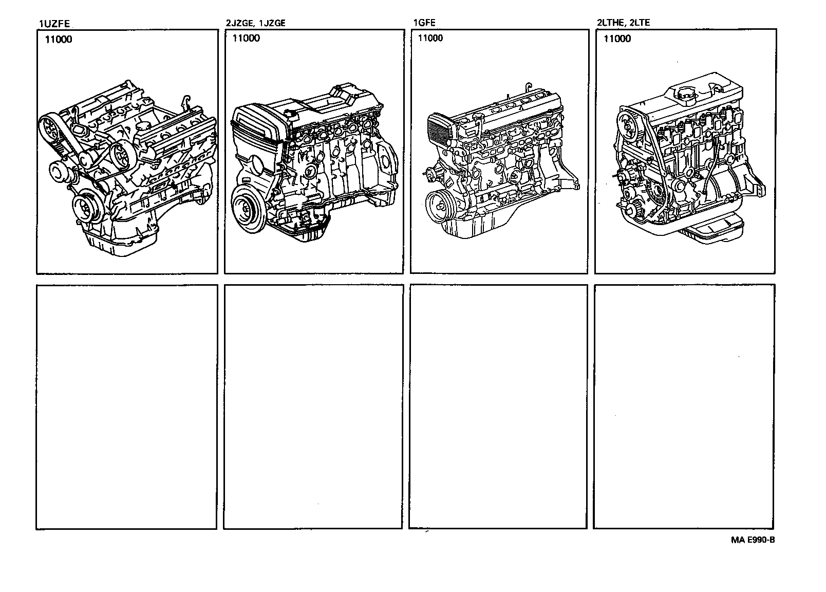  CROWN CROWN MAJESTA |  PARTIAL ENGINE ASSEMBLY