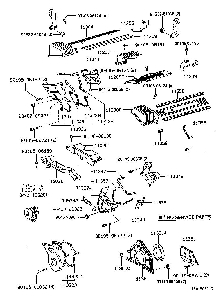  ARISTO |  TIMING GEAR COVER REAR END PLATE