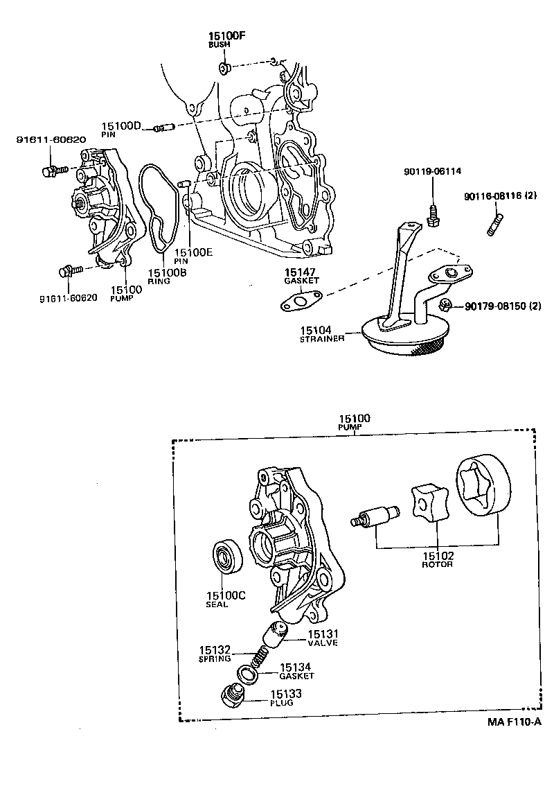  CROWN CROWN MAJESTA |  ENGINE OIL PUMP