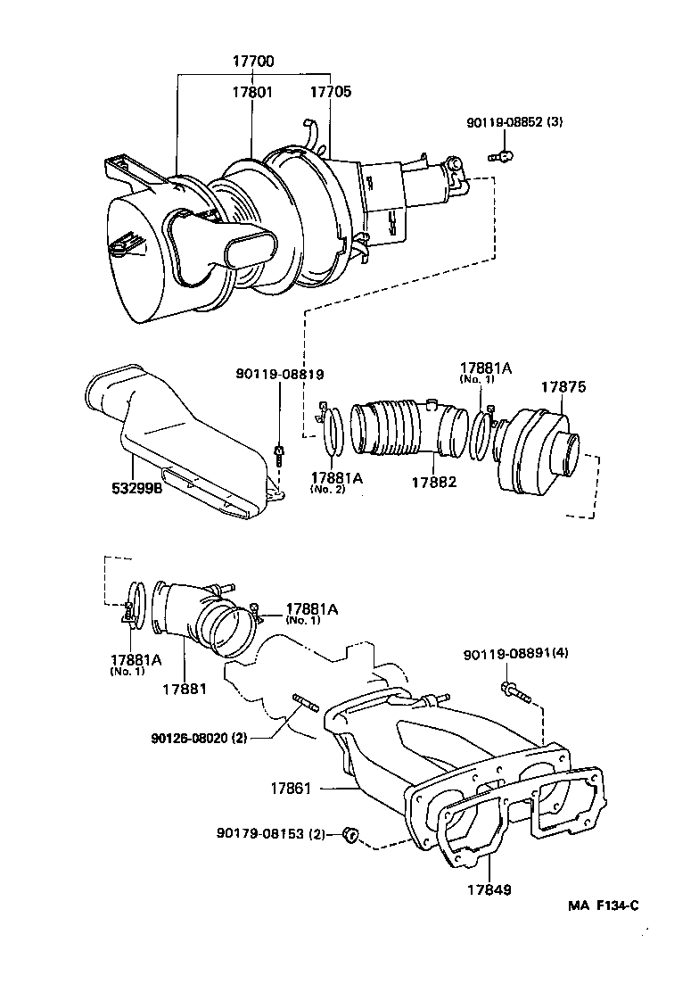  CROWN CROWN MAJESTA |  AIR CLEANER