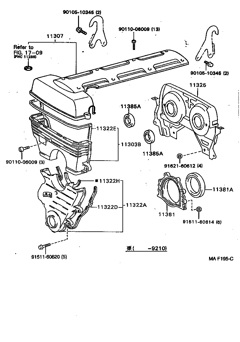  ARISTO |  TIMING GEAR COVER REAR END PLATE