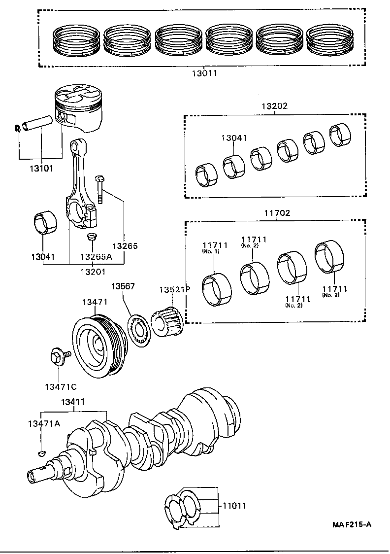  CAMRY VISTA |  CRANKSHAFT PISTON