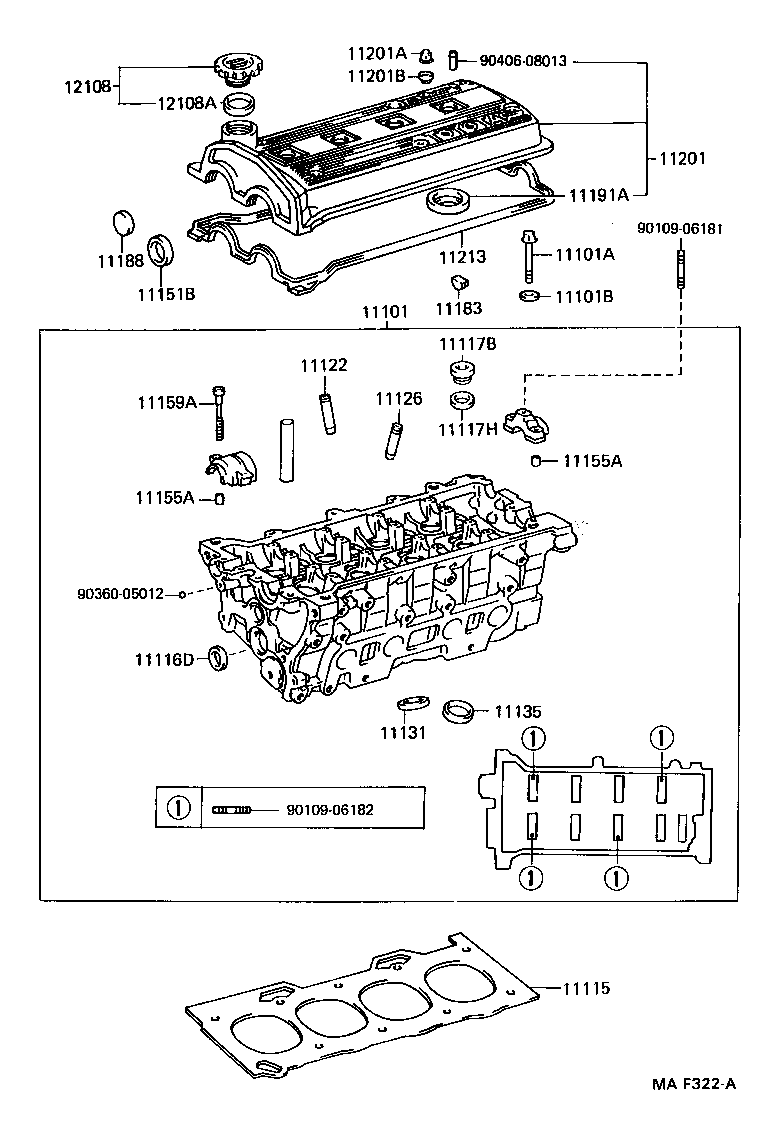  CORSA TERCEL |  CYLINDER HEAD