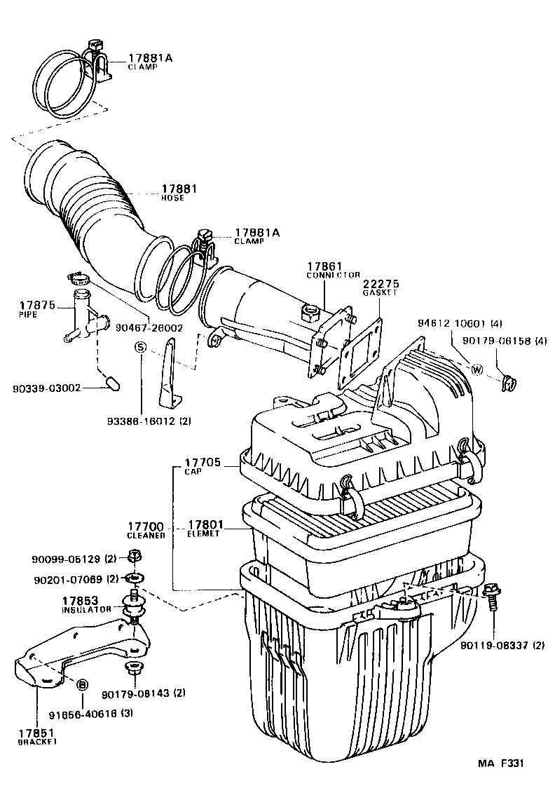  LITE TOWNACE V WG |  AIR CLEANER