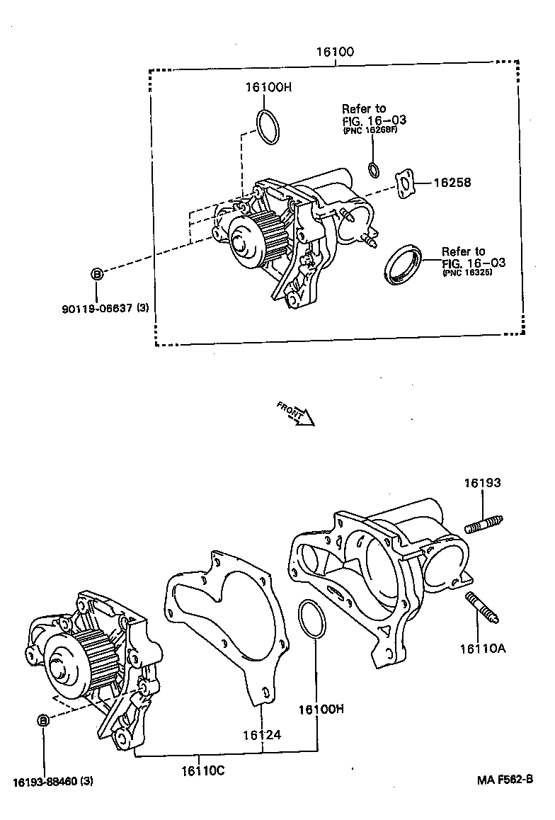  CARINA FF |  WATER PUMP