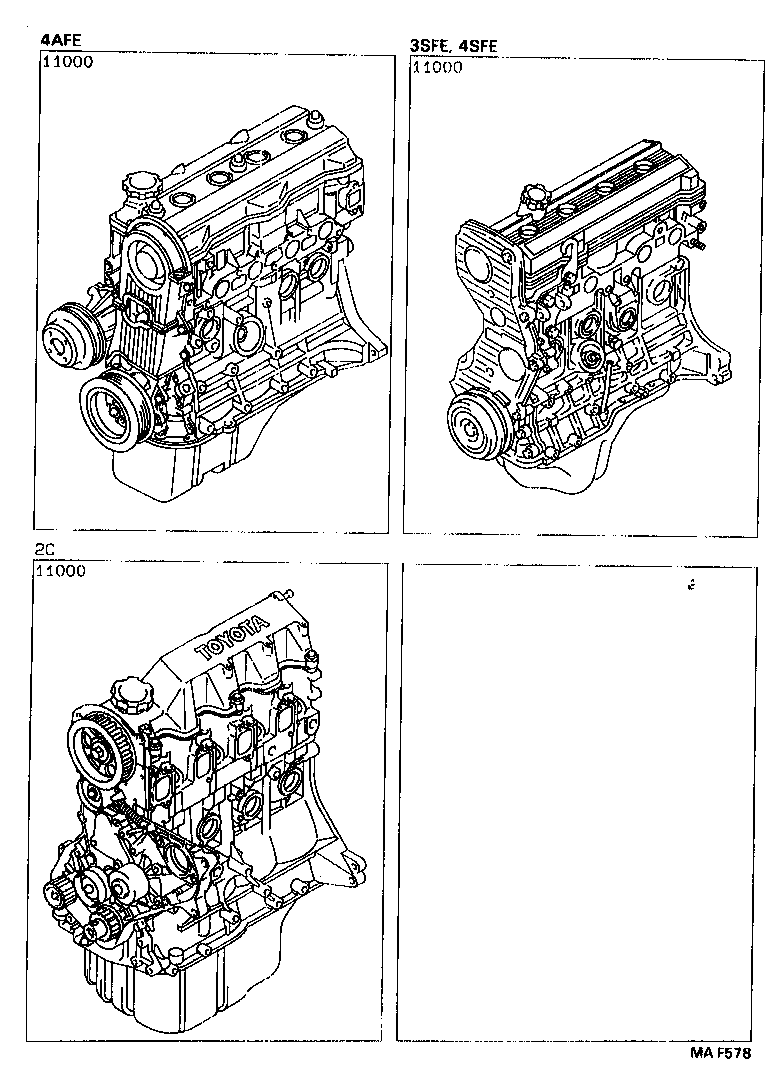  CORONA |  PARTIAL ENGINE ASSEMBLY