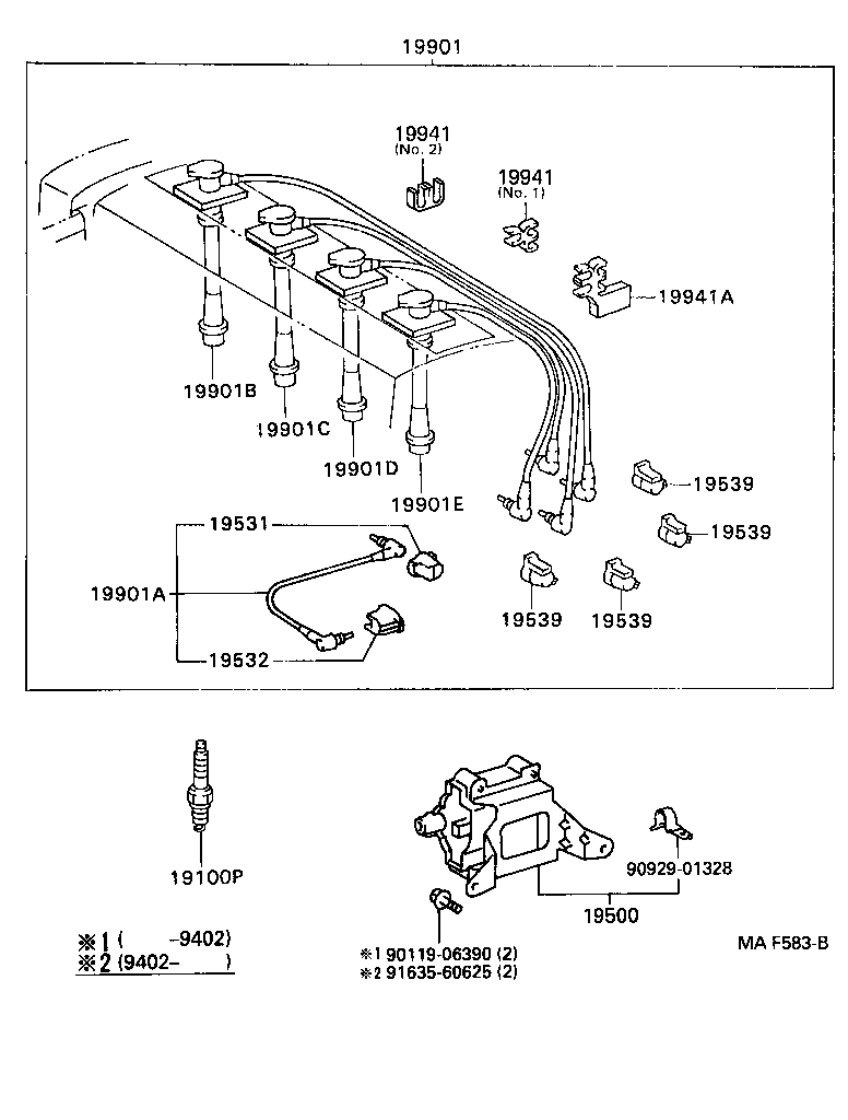  CARINA FF |  IGNITION COIL SPARK PLUG