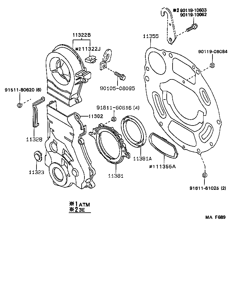  SPRINTER |  TIMING GEAR COVER REAR END PLATE