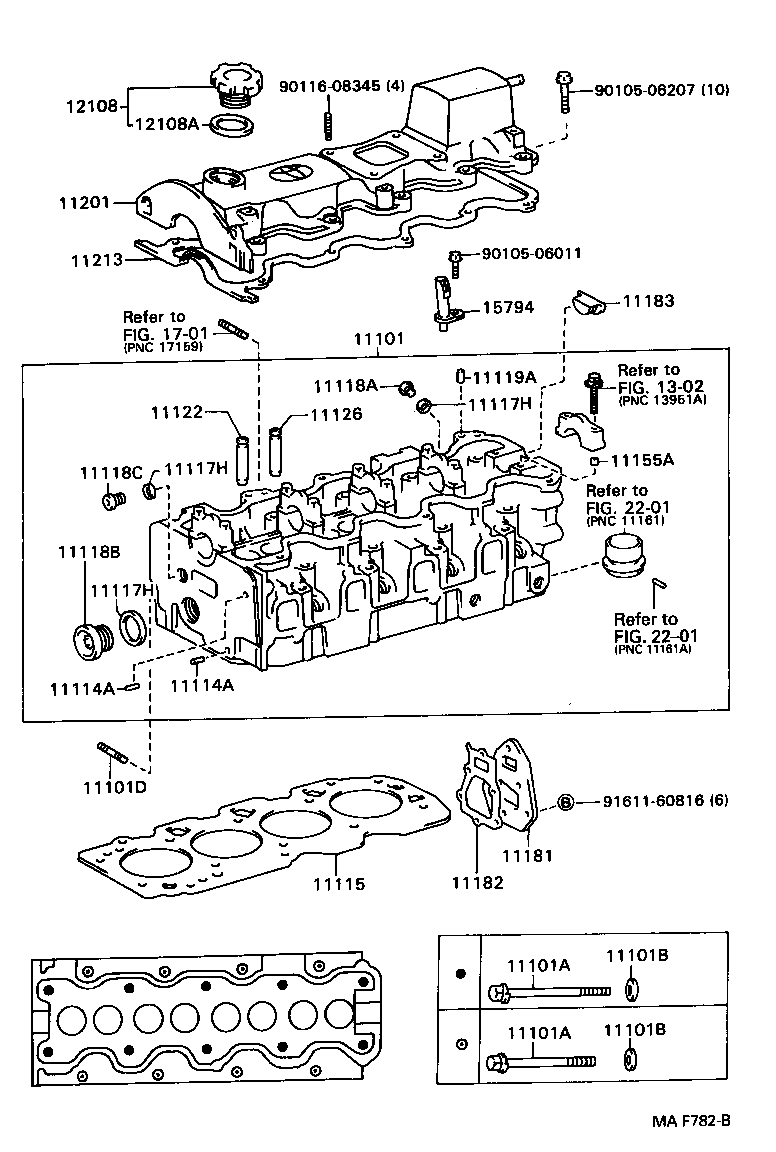  CARINA FF |  CYLINDER HEAD