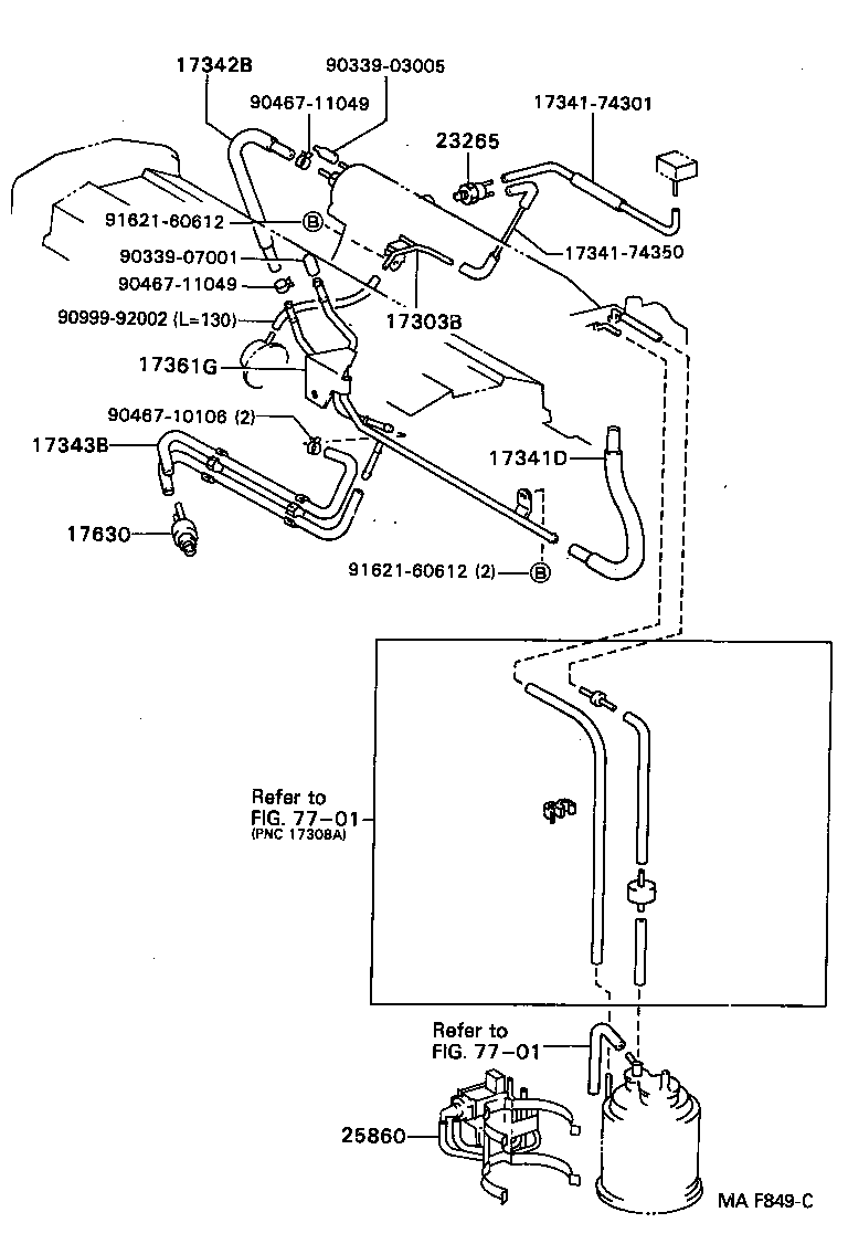  CAMRY VISTA |  VACUUM PIPING