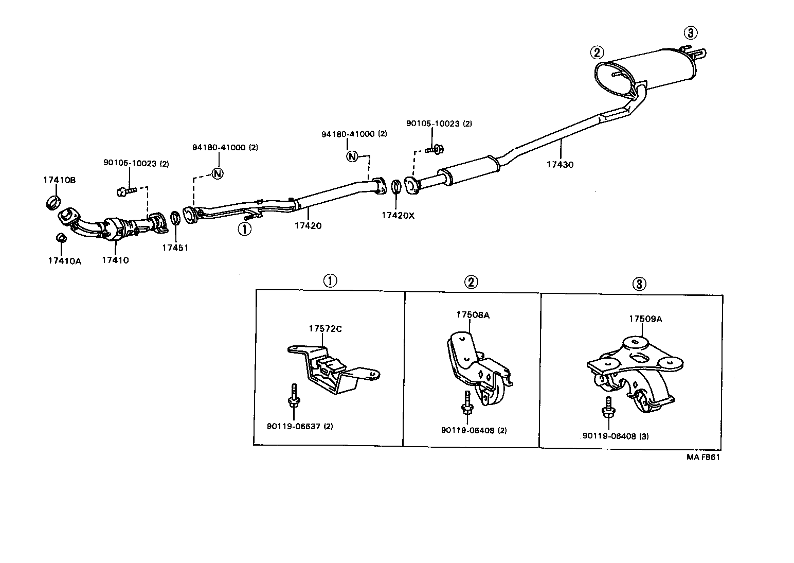  CARINA FF |  EXHAUST PIPE