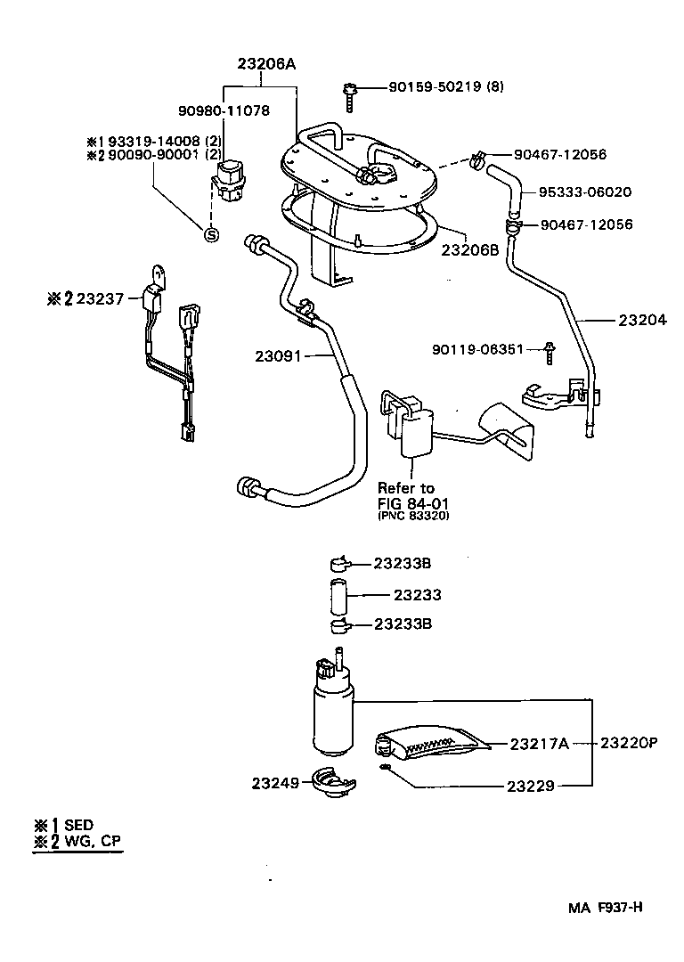  SCEPTER WG CP |  FUEL INJECTION SYSTEM