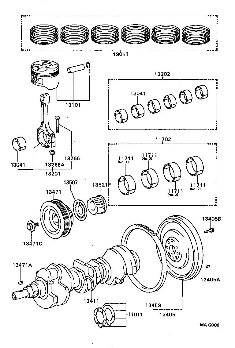  CAMRY VISTA |  CRANKSHAFT PISTON