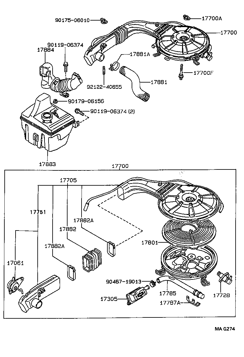  COROLLA |  AIR CLEANER