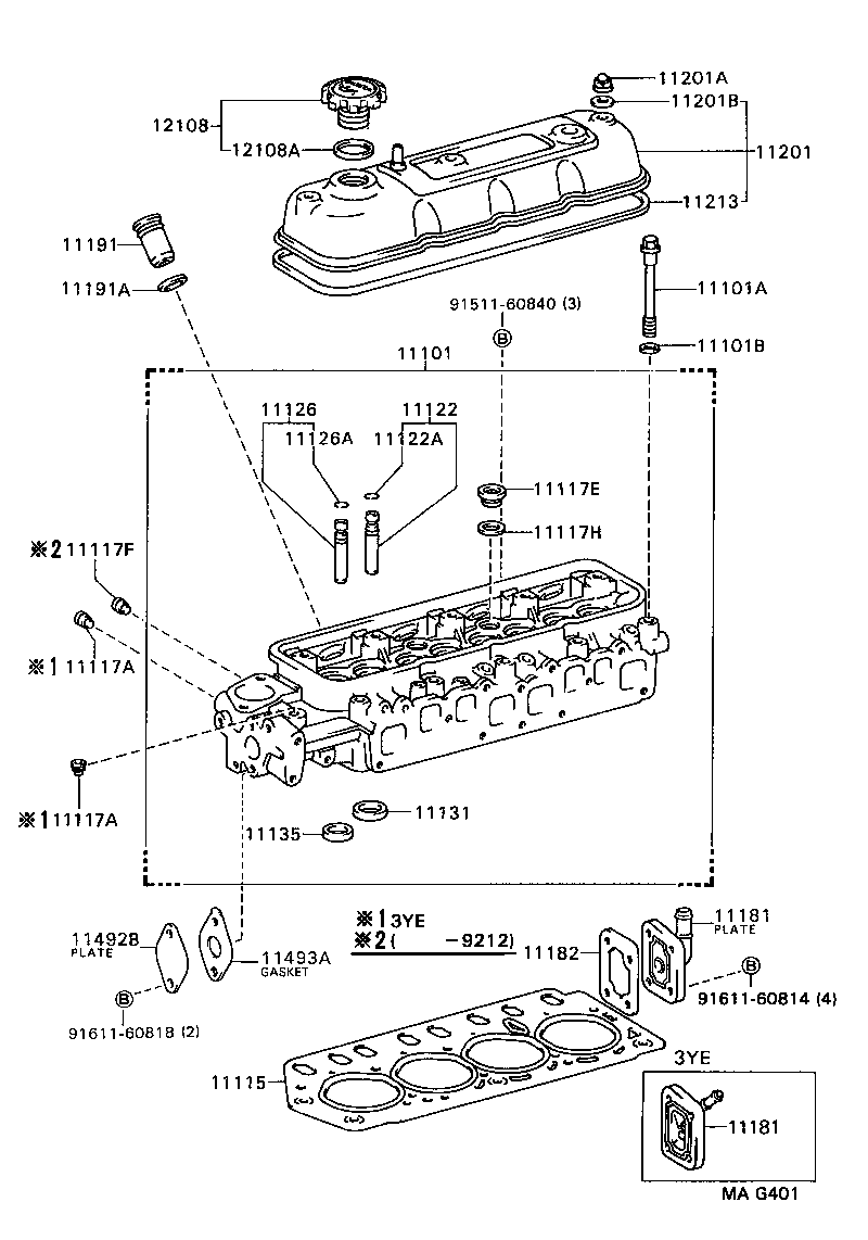  MARK 2 V WG |  CYLINDER HEAD