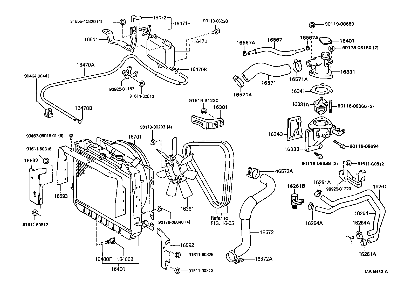  TOYOACE DYNA |  RADIATOR WATER OUTLET