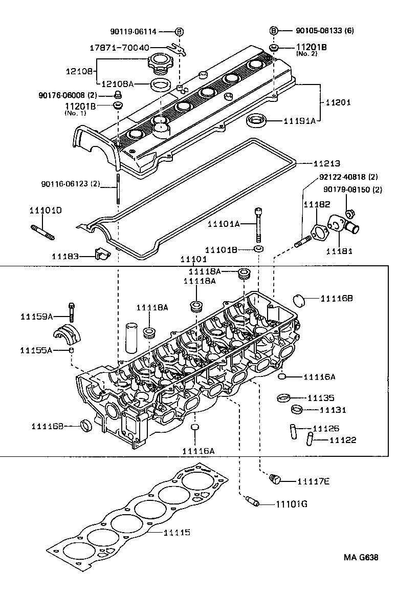  CROWN CROWN MAJESTA |  CYLINDER HEAD
