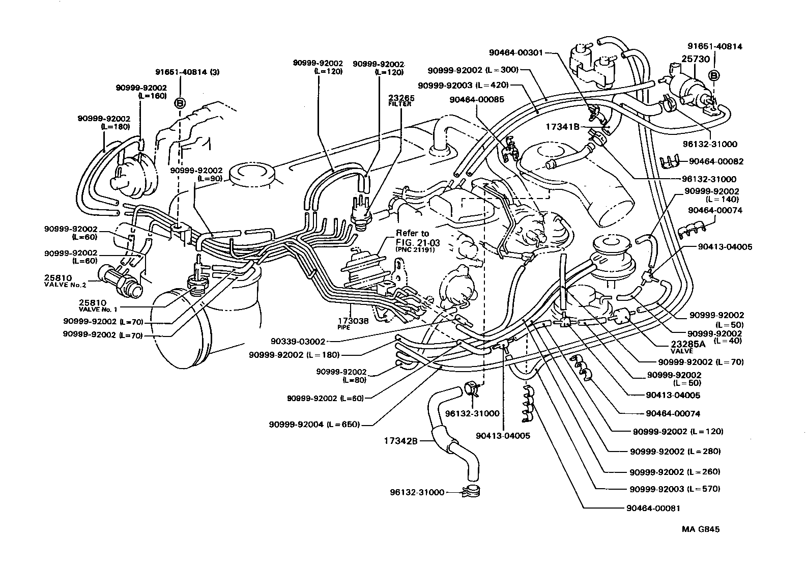  TOYOACE DYNA |  VACUUM PIPING