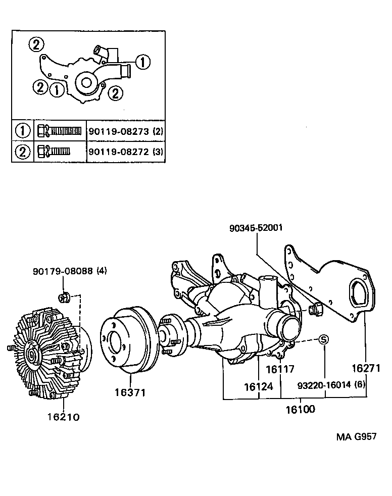  DYNA TOYOACE QUICK |  WATER PUMP