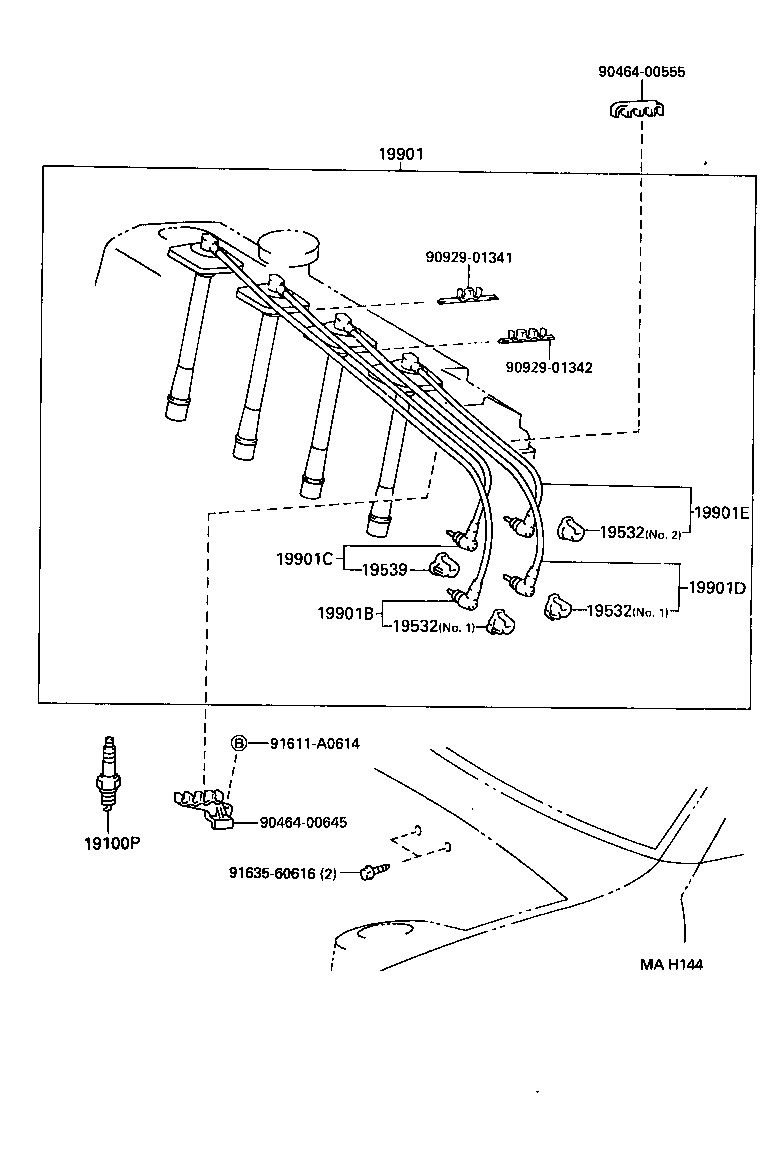  CARINA FF |  IGNITION COIL SPARK PLUG