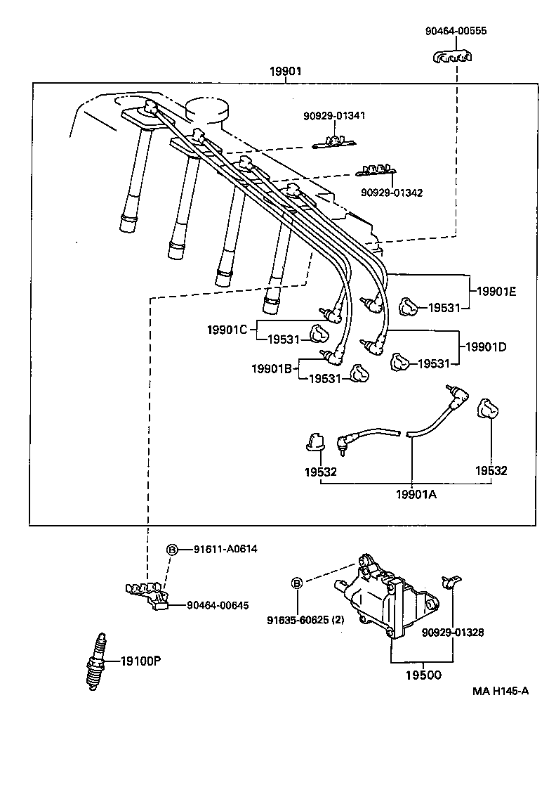  CARINA FF |  IGNITION COIL SPARK PLUG